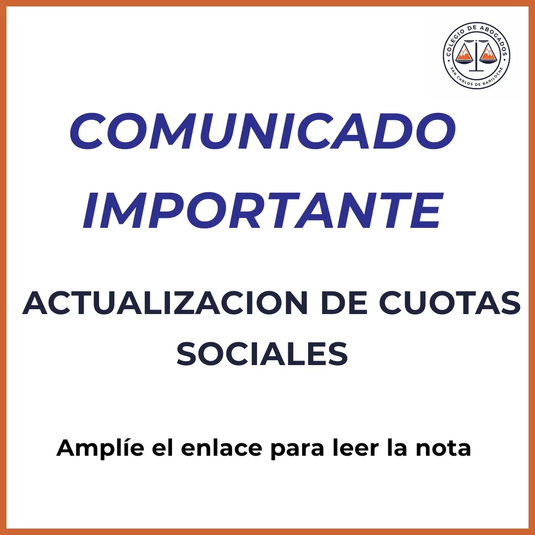 Nota Cuotas Sociales Matricula